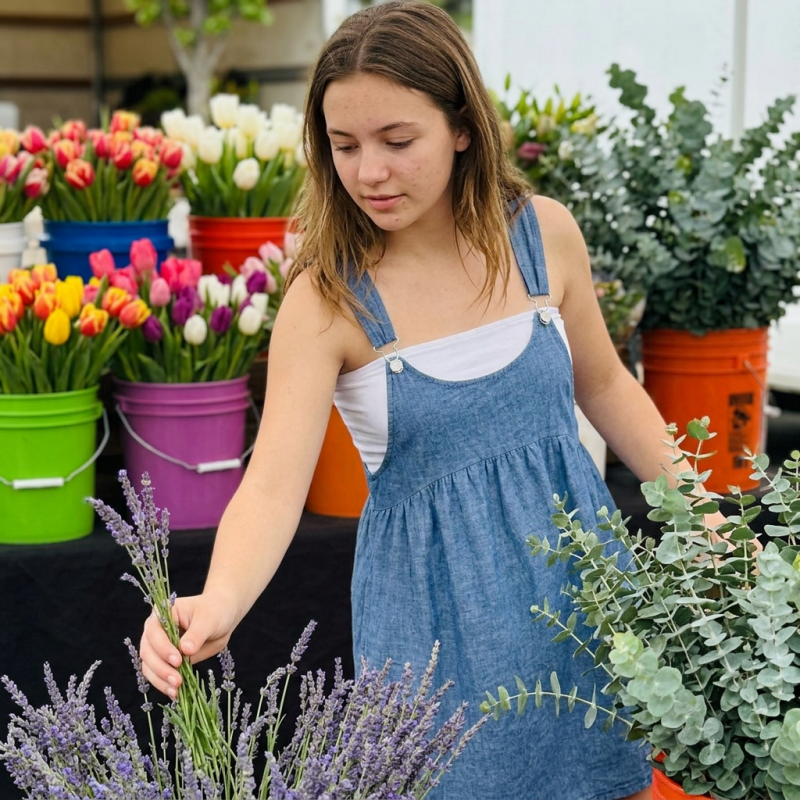 Dames casual tuinbroekjurk
