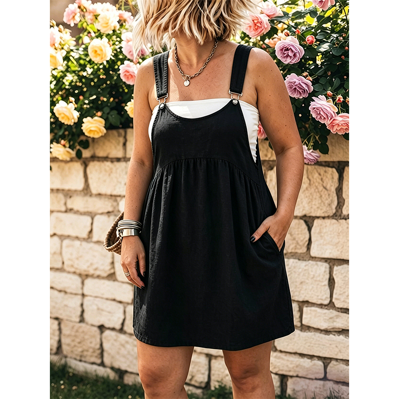 Dames casual tuinbroekjurk