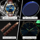 Klassiek Herenhorloge met Dag & Datum – Roestvrij Staal, Lichtgevende Wijzers