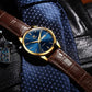 Klassiek Herenhorloge met Dag & Datum – Roestvrij Staal, Lichtgevende Wijzers