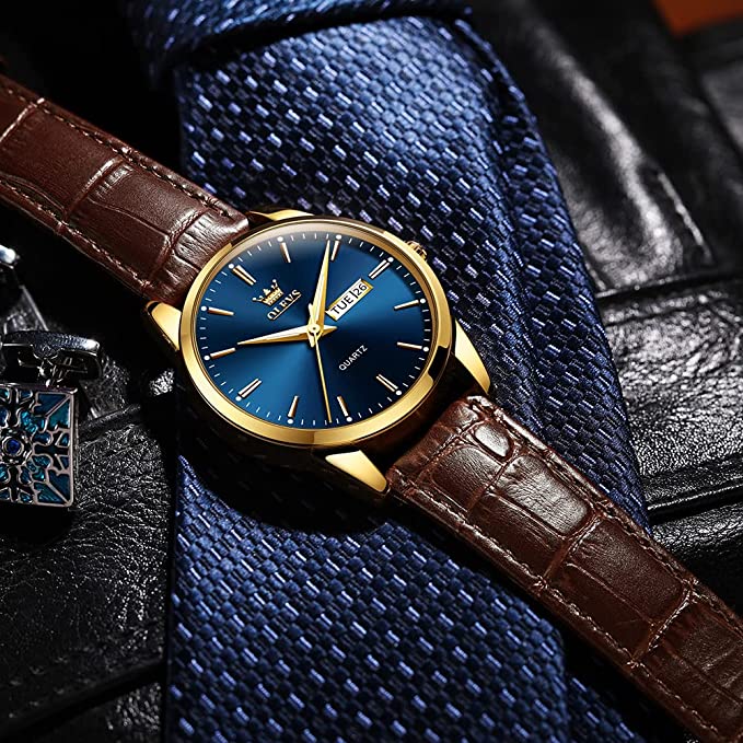 Klassiek Herenhorloge met Dag & Datum – Roestvrij Staal, Lichtgevende Wijzers
