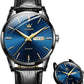Klassiek Herenhorloge met Dag & Datum – Roestvrij Staal, Lichtgevende Wijzers