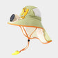 Zonnehoed met nekflap en ingebouwde koelventilator