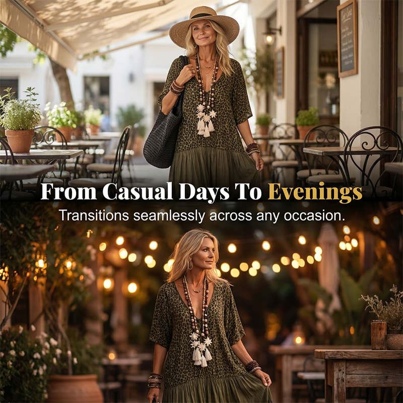 Elegante Bohemian Maxi-Jurk voor Dames