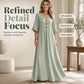 poeak™ Dames V-hals Losse Maxi Jurk – Vloeiend Silhouet & Dagelijks Comfort