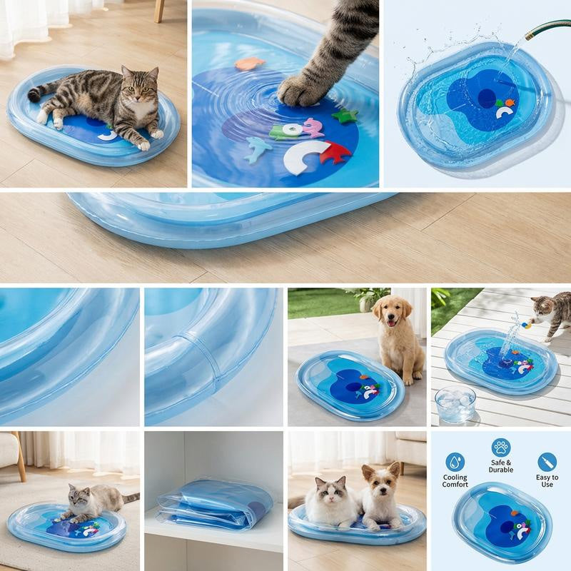 Opblaasbaar Verkoelend Waterbed voor Katten
