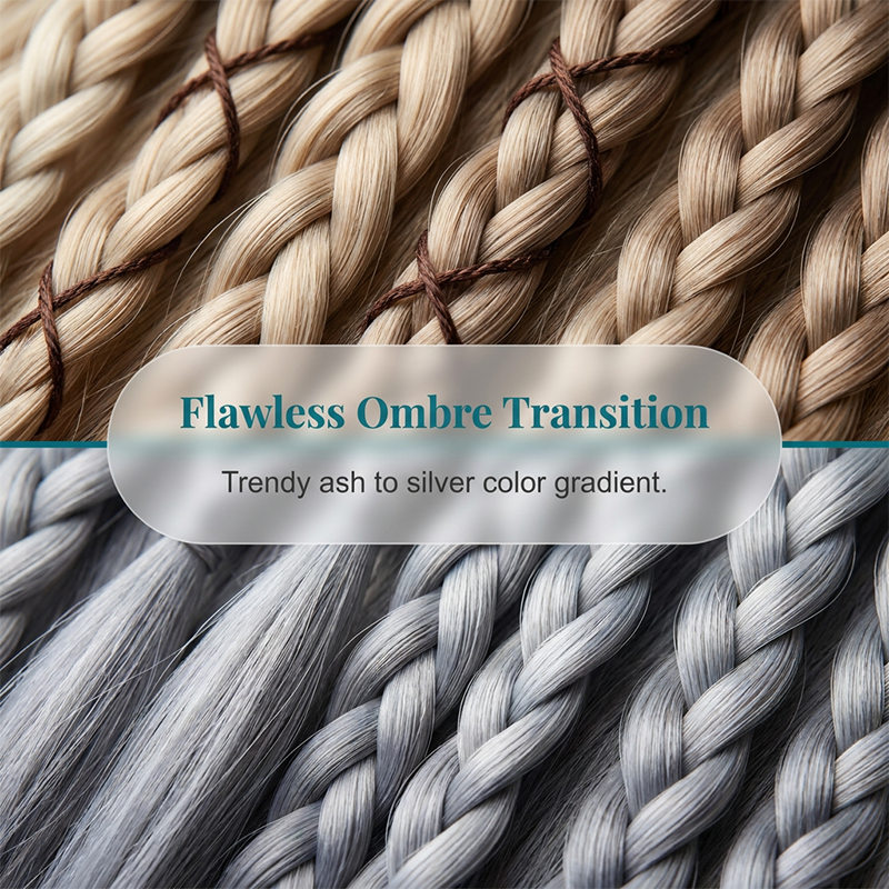 Maillard Stijl Voorgevlochten Haarextensions