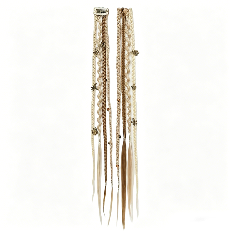 Maillard Stijl Voorgevlochten Haarextensions