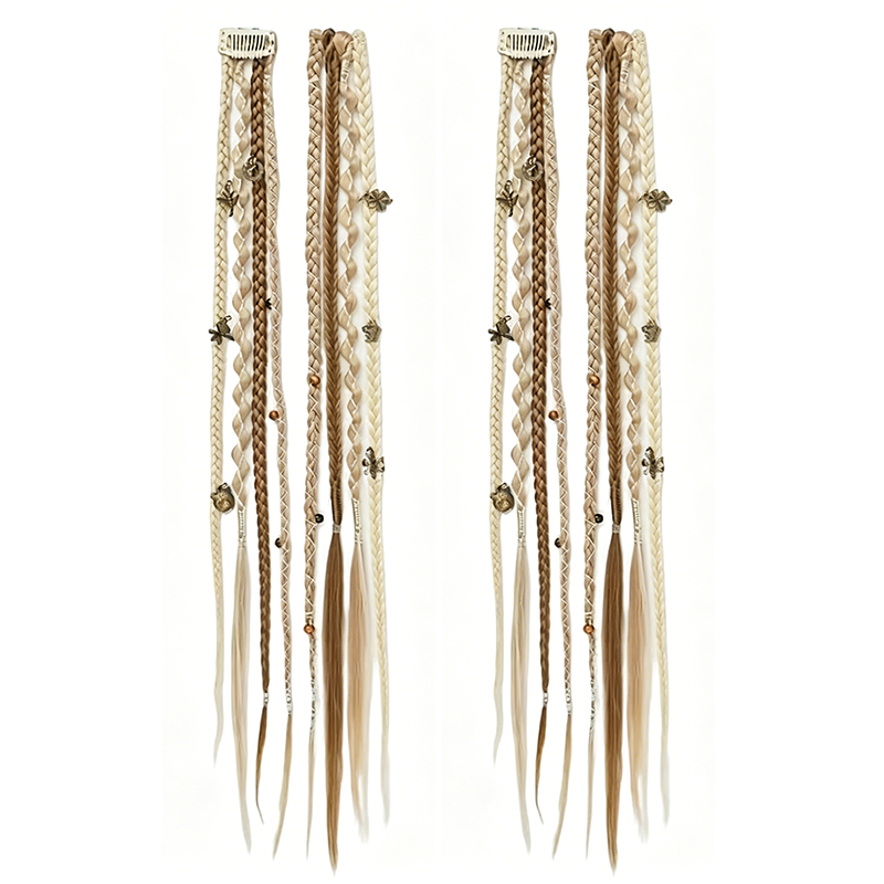 Maillard Stijl Voorgevlochten Haarextensions