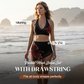 Geronde mesh bikiniset met trekkoord