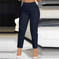 Dames Hoge Taille Cropped Pantalon