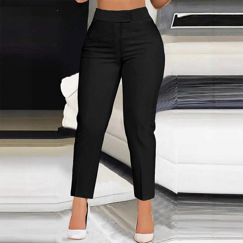 Dames Hoge Taille Cropped Pantalon