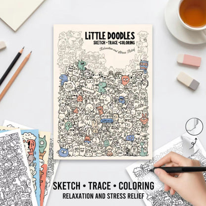 Creatief Doodle Kunst Kleurboek