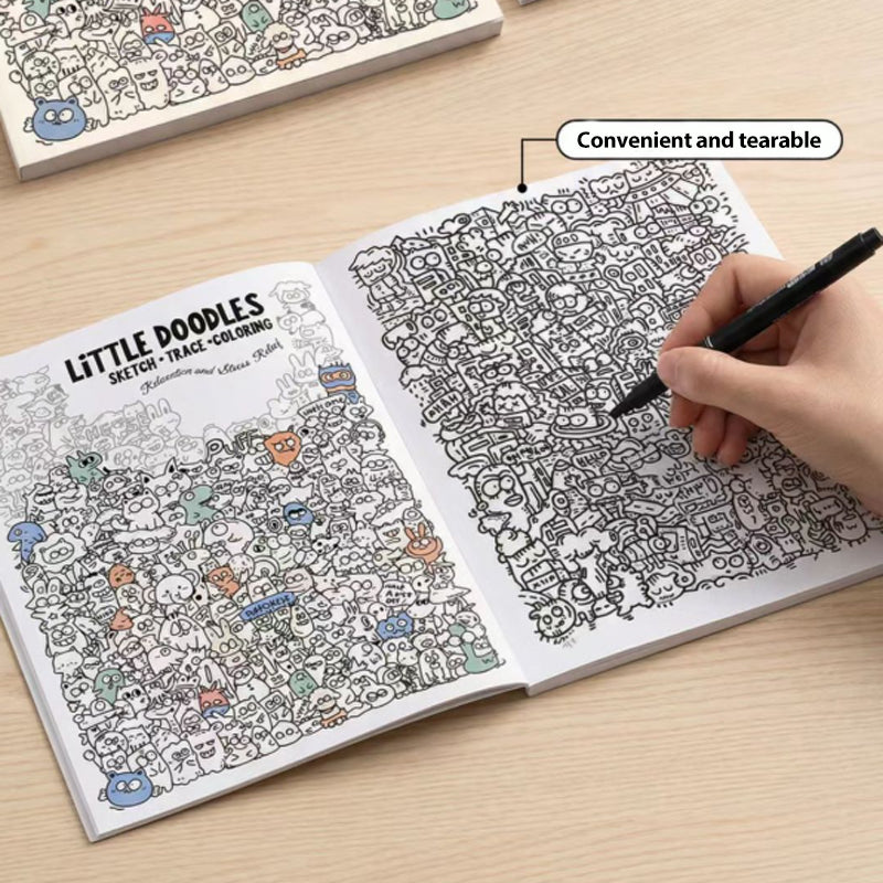 Creatief Doodle Kunst Kleurboek