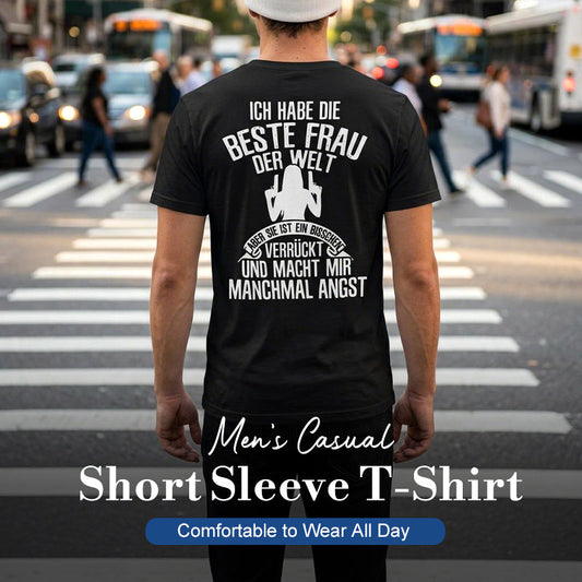 Casual T-shirt met korte mouwen voor heren