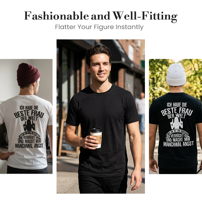 Casual T-shirt met korte mouwen voor heren