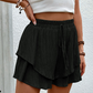 Dames Ruche Gelaagde Vloeiende Shorts