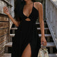 Dames Zomer Sexy V-Hals Maxi Jurk