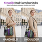 Elegante shopper van PU-leer met slangenprint