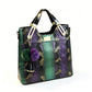 Elegante shopper van PU-leer met slangenprint