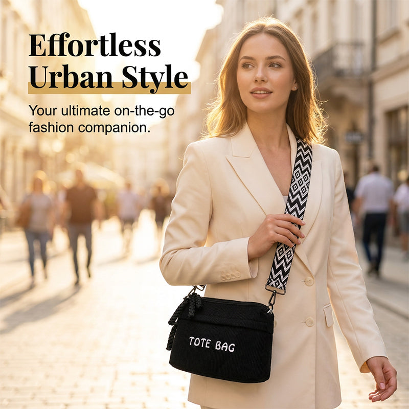 Vintage crossbodytas met grote capaciteit voor dames