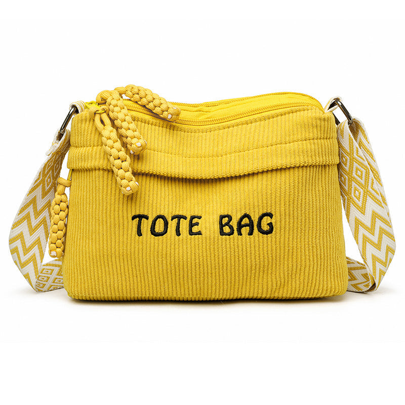 Vintage crossbodytas met grote capaciteit voor dames