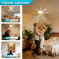 Socket Fan Light With Remote