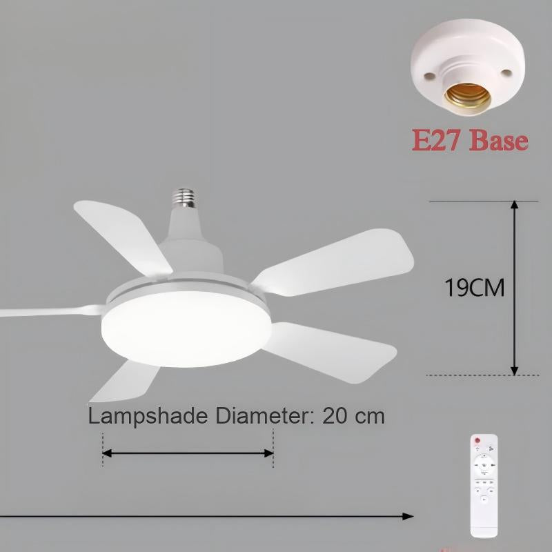 Ventilatorlamp met fitting en afstandsbediening