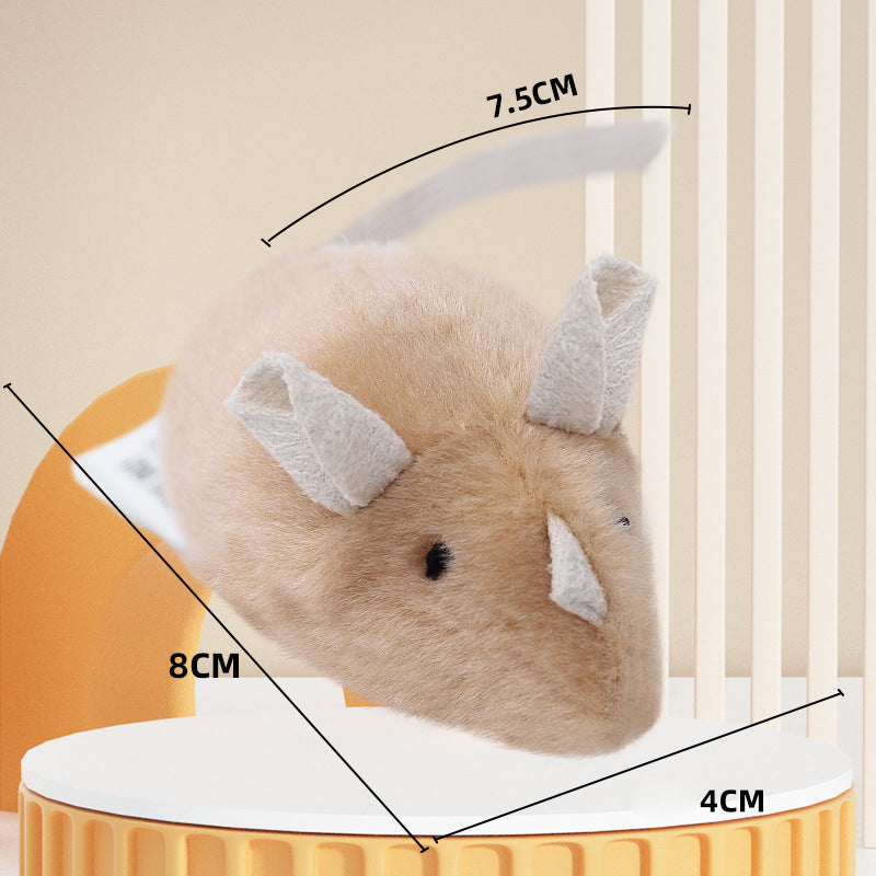 Pluche muis met geluidseffect voor katten