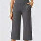 Dames casual cropped broek met wijde pijpen