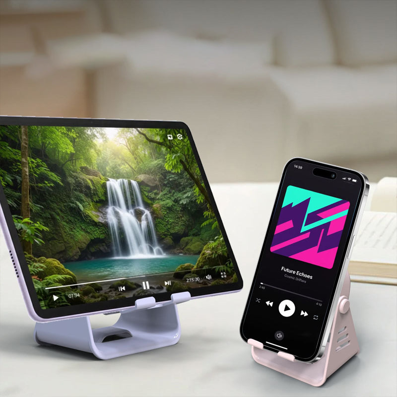 🎵🔊 50% KORTING! Stop met het dragen van zweterige oordopjes of het gevecht met Bluetooth-verbindingen! Plaats je telefoon op deze inductie-standaard, en het geluid schalt vanzelf door de kamer – 360° surround, diepe bassen, en je batterij gaat uren m