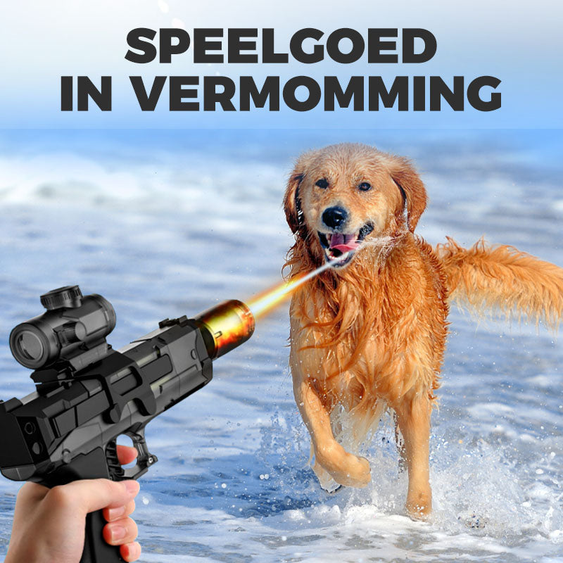 ❄️50% KORTING🔫Zomerfresh – Dit waterpistool drinkt zelf uit de emmer en spuit non-stop door! Dompel 'm 1 seconde, trek de trekker over, en 10 meter lang regent het ijskoud verzet!