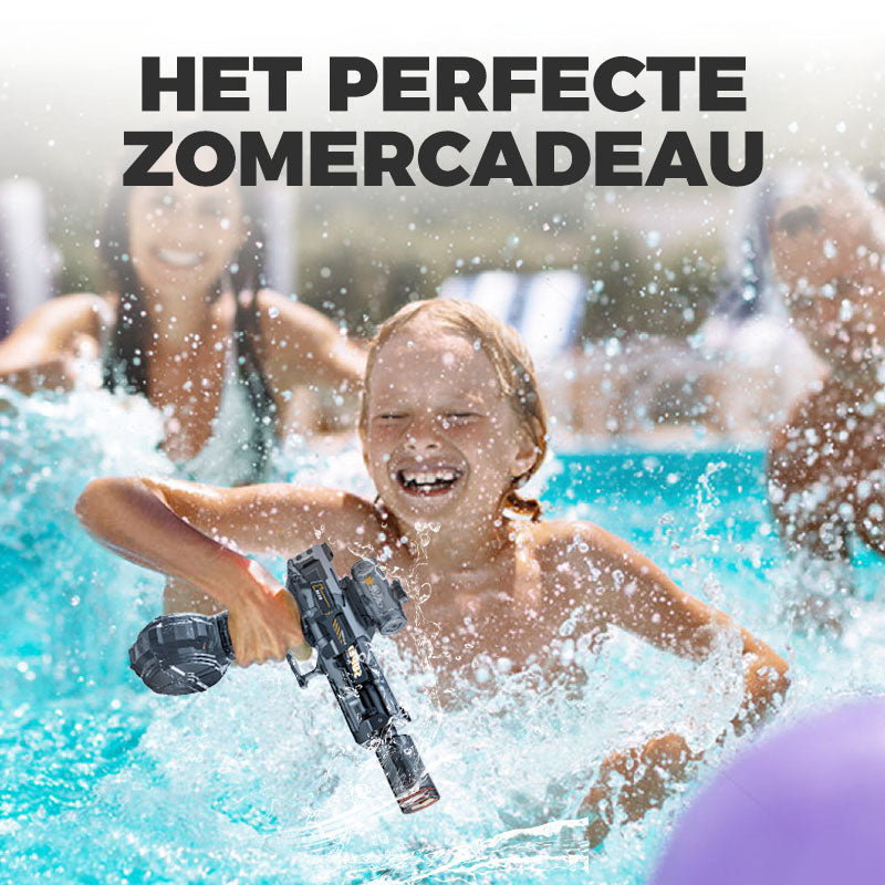 ❄️50% KORTING🔫Zomerfresh – Dit waterpistool drinkt zelf uit de emmer en spuit non-stop door! Dompel 'm 1 seconde, trek de trekker over, en 10 meter lang regent het ijskoud verzet!