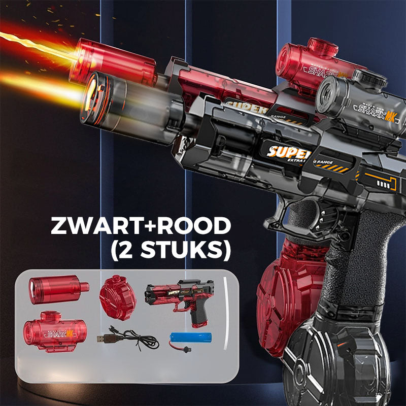 ❄️50% KORTING🔫Zomerfresh – Dit waterpistool drinkt zelf uit de emmer en spuit non-stop door! Dompel 'm 1 seconde, trek de trekker over, en 10 meter lang regent het ijskoud verzet!
