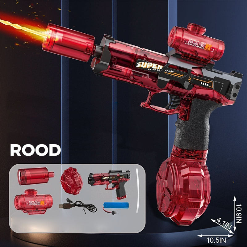❄️50% KORTING🔫Zomerfresh – Dit waterpistool drinkt zelf uit de emmer en spuit non-stop door! Dompel 'm 1 seconde, trek de trekker over, en 10 meter lang regent het ijskoud verzet!