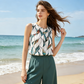 Dames set met bloemenprint top en wijde broek