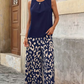 Dames set met bloemenprint top en wijde broek