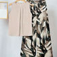 Dames set met bloemenprint top en wijde broek