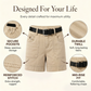 Casual stretchshorts voor dames met cargozakken