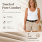 Casual stretchshorts voor dames met cargozakken