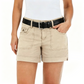 Casual stretchshorts voor dames met cargozakken