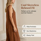 Mouwloze damesjumpsuit met V-hals en knoopsluiting aan de voorkant