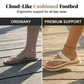 Platform teenslippers met geweven bandje voor dames