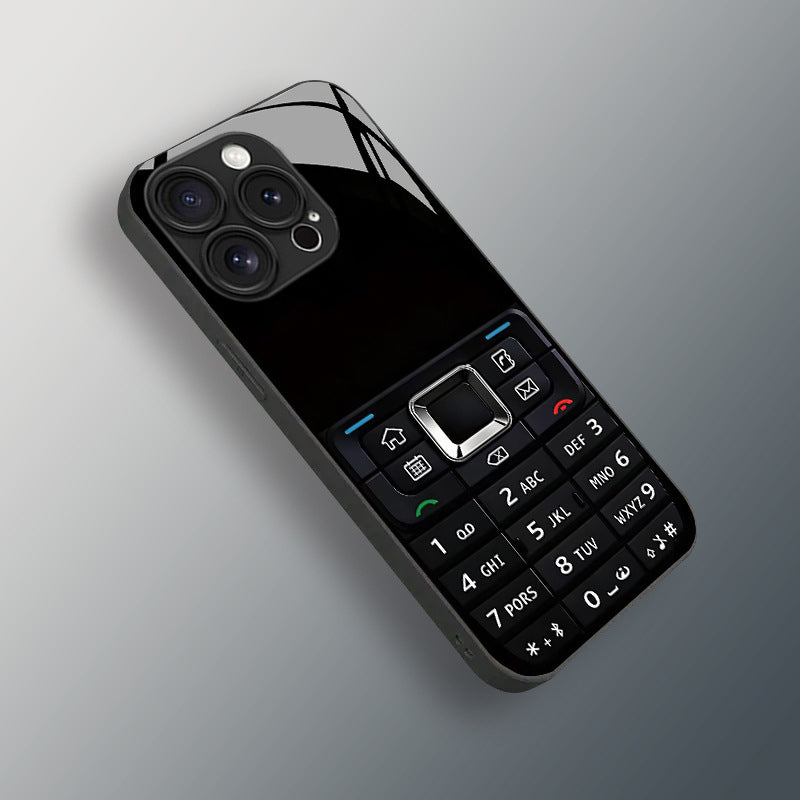 Retro Telefoonhoesje met Toetsenontwerp