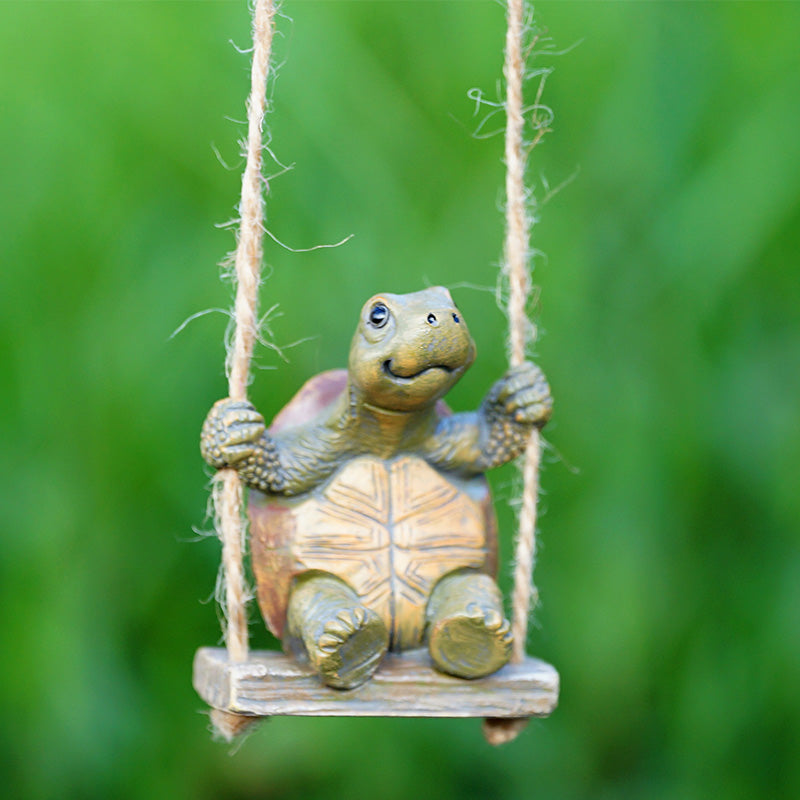🎉Nieuw! Beperkte Tijd – 50% KORTING⏰ Speelse Schildpad Schommel Decoratie