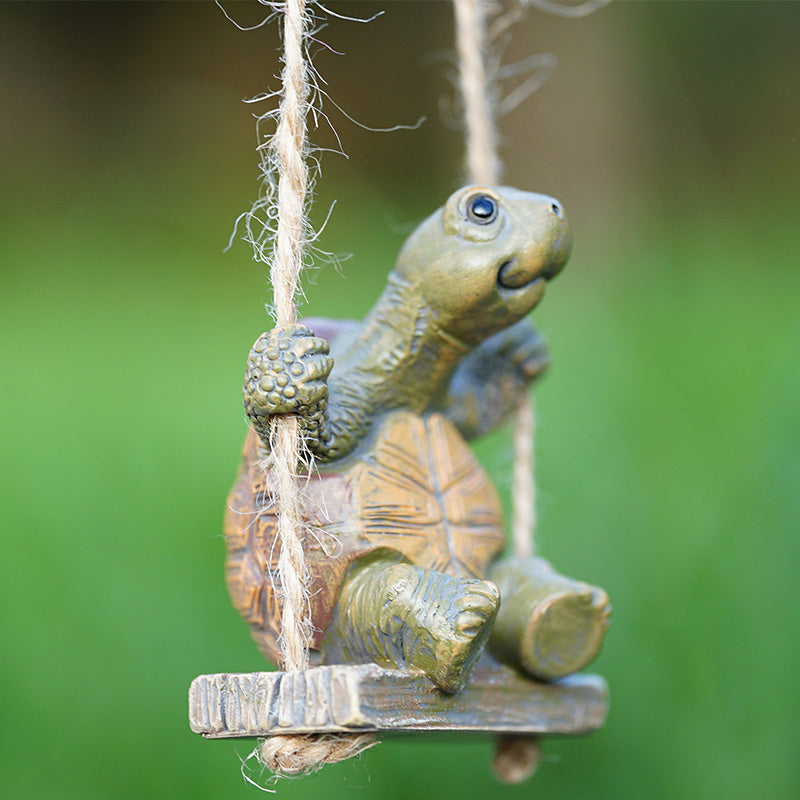 🎉Nieuw! Beperkte Tijd – 50% KORTING⏰ Speelse Schildpad Schommel Decoratie