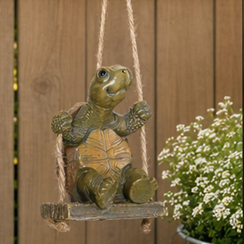 🎉Nieuw! Beperkte Tijd – 50% KORTING⏰ Speelse Schildpad Schommel Decoratie