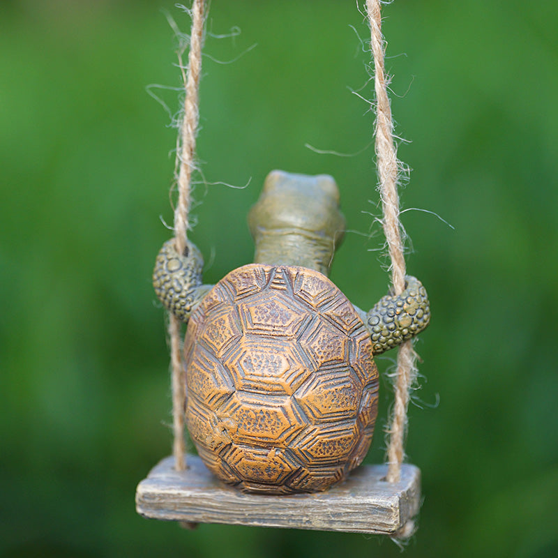 🎉Nieuw! Beperkte Tijd – 50% KORTING⏰ Speelse Schildpad Schommel Decoratie