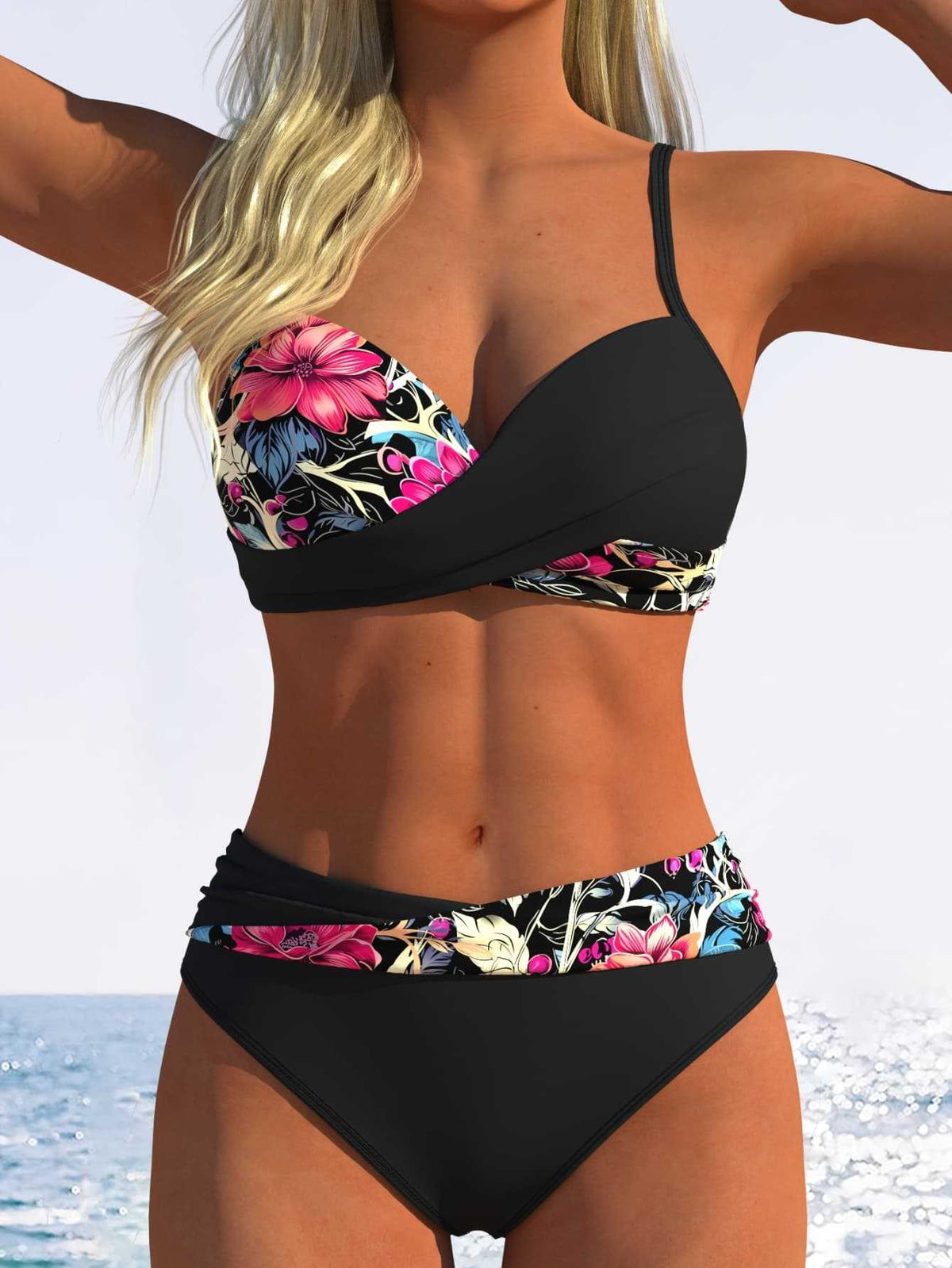 👙 50% KORTING! 🌺 Zomerse bikini met print – Sexy, tweedelig en veelzijdig – Perfect voor het strand, het zwembad of om te zonnen – licht, comfortabel en sneldrogend ☀️