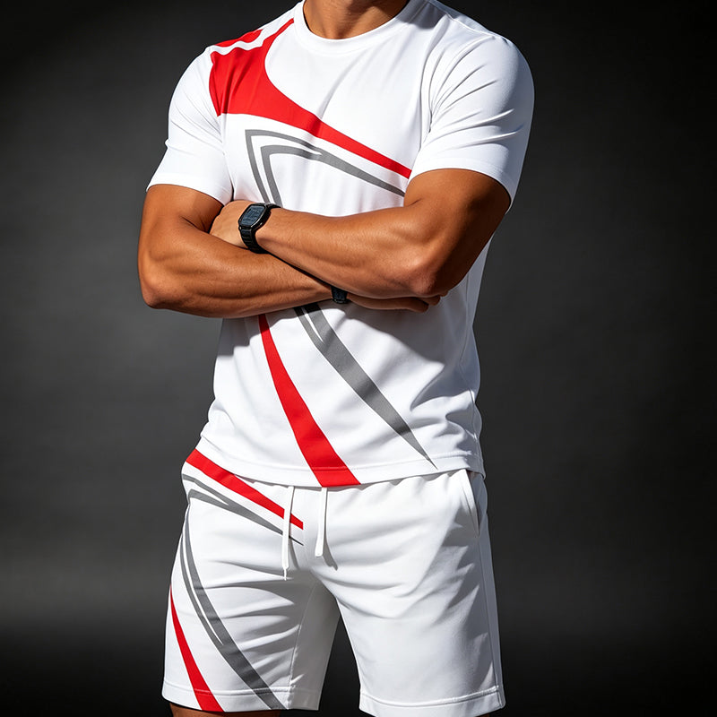 Heren Casual Zomer T-shirt & Shorts 2-delige Set
